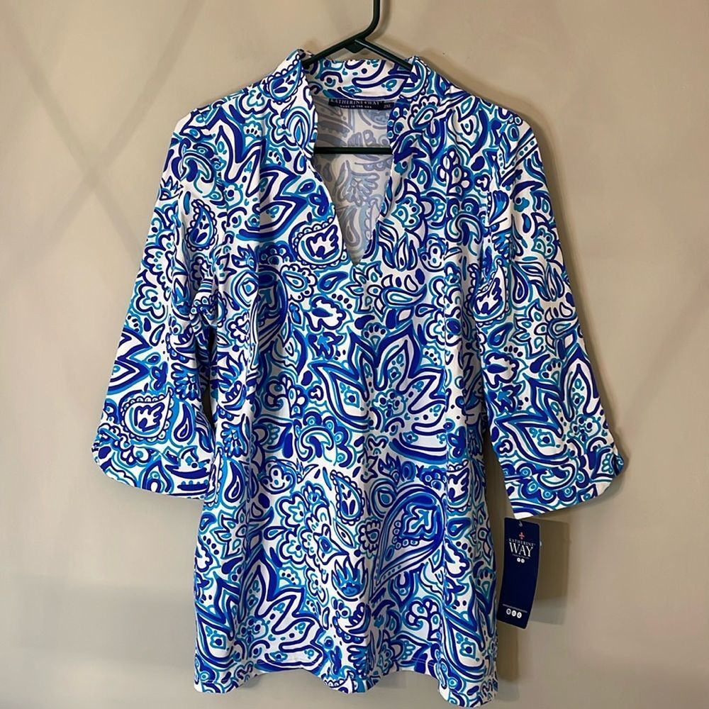 Katherine Way Largo Printed Tunic Size 2X New with Tags